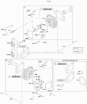 Cylinder Head Valves Gasket Set - Valve Diagram and Parts List for 303777-1114-E1  Briggs and Stratton Engine